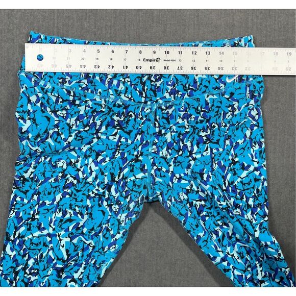 Nike Dri-FIT Leggings Women XL Blue Cropped Activewear Athleisure Gym Training - Picture 8 of 10